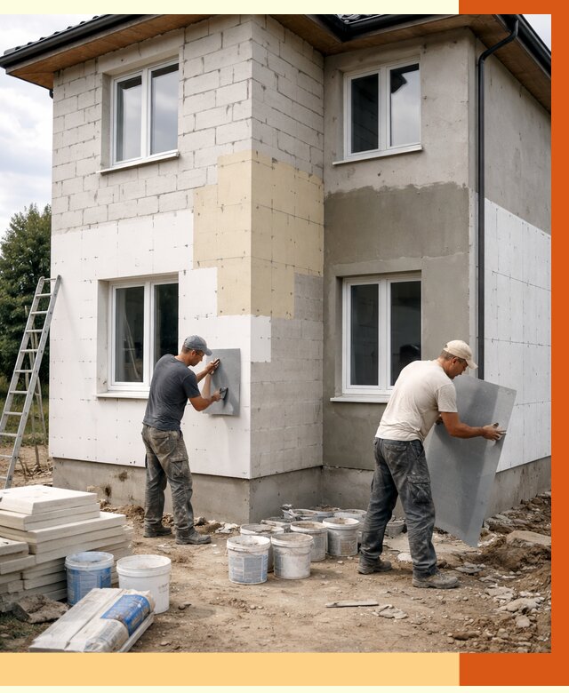 Утепление дома из газобетона в Кемерово от 4371 руб./м² — заказать у ТепломастерКмр