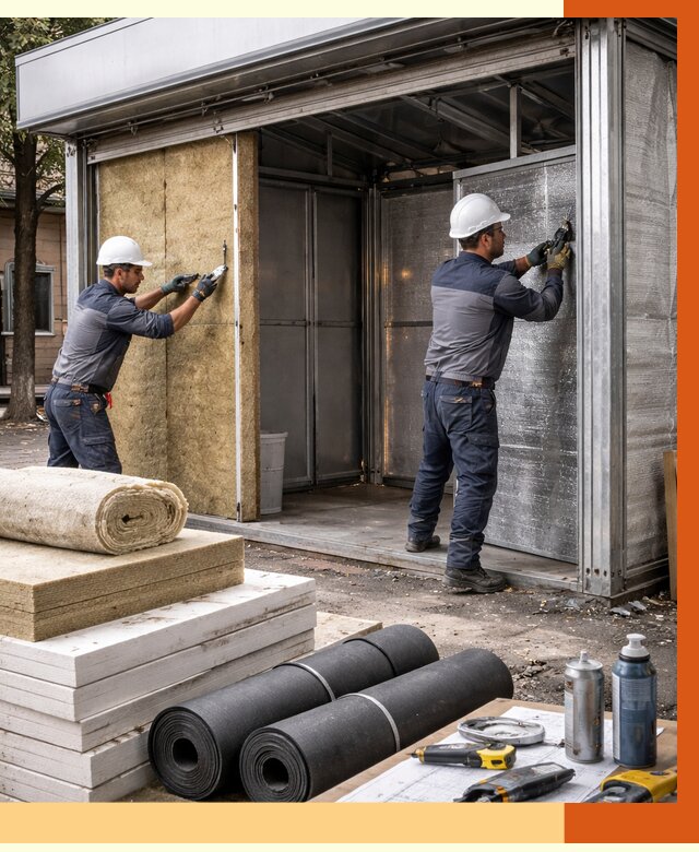 Утепление павильона шаурма в Кемерово под ключ от 1249 руб. за м² | ТепломастерКмр